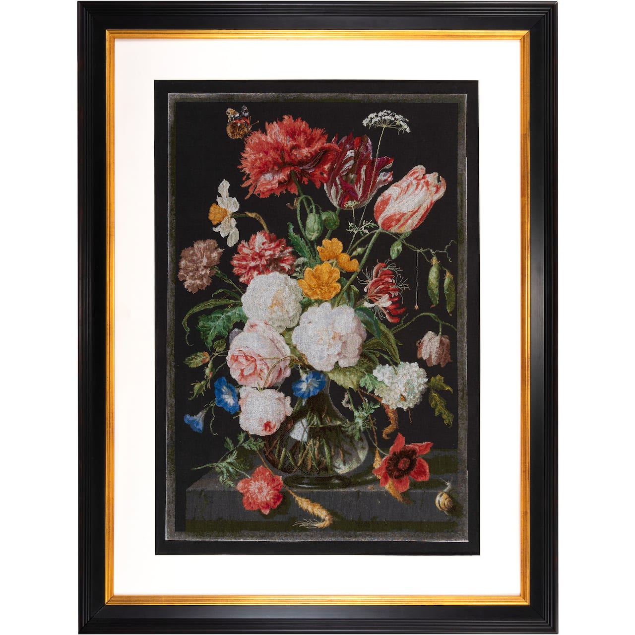 Thea Gouverneur Since 1959® Flower Still Life Counted Cross Stitch Kit